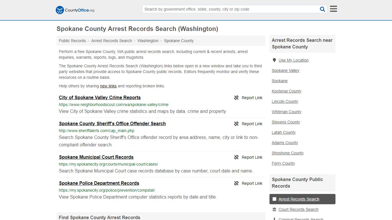 Arrest Records Search - Spokane County, WA (Arrests & Mugshots)